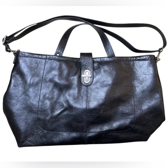 Wilsons Leather Black Leather Tote Bag - Picture 1 of 9